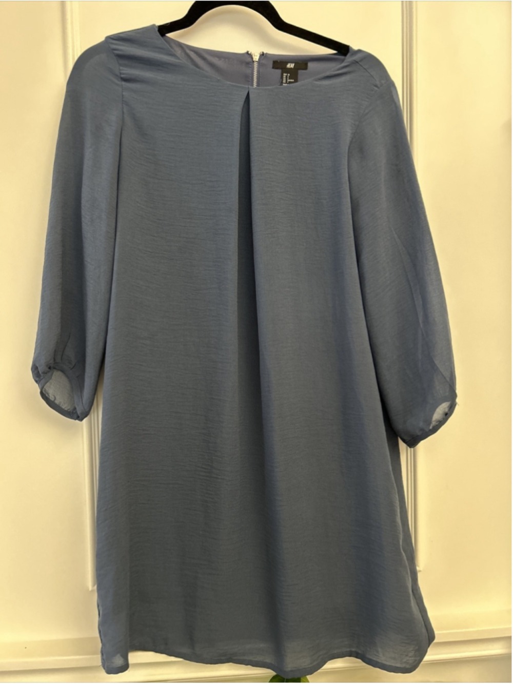 H&M Deep Blue Sleeve Dress - Size 4